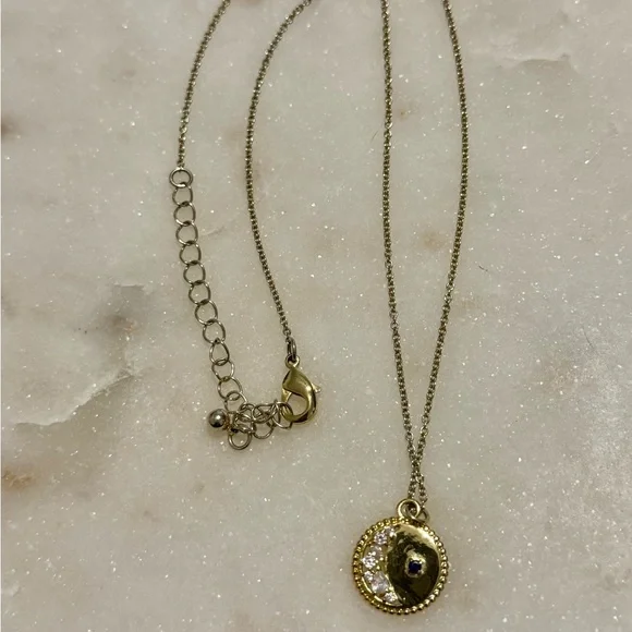 Gold Moon Pendant Necklace Rocksbox - Picture 2 of 3